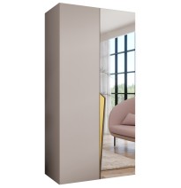 Hoher Drehtürenschrank Kleiderschrank mit Spiegel PIANO 2 - Größe 100cm, 150cm, 200cm, 250cm, 300cm