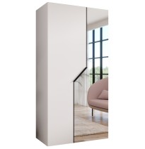 Hoher Drehtürenschrank Kleiderschrank mit Spiegel ANDREW 2 - Größe 100cm, 200cm, 300cm