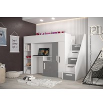 Etagenbett Hochbett mit Schreibtisch PARTY 14