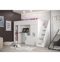 Etagenbett Hochbett mit Schreibtisch PARTY 14
