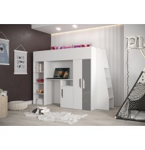 Etagenbett Hochbett mit Schreibtisch PARTY 15