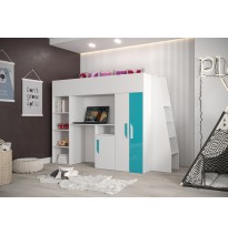Etagenbett Hochbett mit Schreibtisch PARTY 15