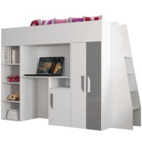 Etagenbett Hochbett mit Schreibtisch PARTY 15