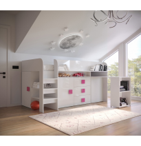 Etagenbett Hochbett mit Schreibtisch TOLEDO 1