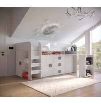 Etagenbett Hochbett mit Schreibtisch TOLEDO 1