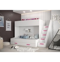 Etagenbett Hochbett mit Treppe PARTY 16