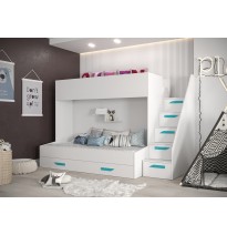 Etagenbett Hochbett mit Treppe PARTY 16