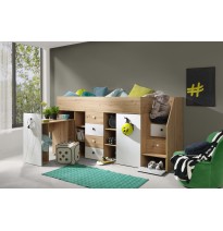 Etagenbett Hochbett mit Schreibtisch SMART 3