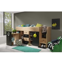 Etagenbett Hochbett mit Schreibtisch SMART 3