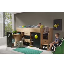 Etagenbett Hochbett mit Schreibtisch SMART 3