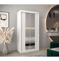 Schiebetürenschrank mit Spiegel Tokyo 1, Tiefe 62 cm, Höhe 200 cm