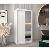 Schiebetürenschrank mit Spiegel Tokyo 2, Tiefe 62 cm, Höhe 200 cm