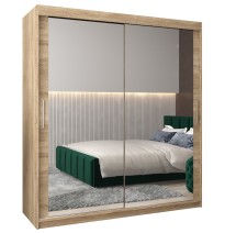 Schiebetürenschrank mit Spiegel Tokyo 3, Tiefe 62 cm, Höhe 200 cm