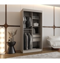 Schiebetürenschrank Rubino V1 - Größe 100cm 120cm 150cm 180cm 200cm 250cm