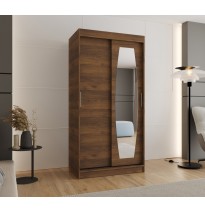 Schiebetürenschrank mit Spiegel ROSSA - Größe 100cm 120cm 150cm 180cm 200cm 250cm