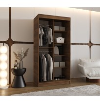 Schiebetürenschrank mit Spiegel Rubino T2 - Größe 100cm 120cm 150cm 180cm 200cm 250cm