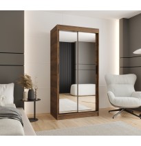 Schiebetürenschrank mit Spiegel Rubino T3 - Größe 100cm 120cm 150cm 180cm 200cm 250cm