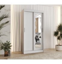 Schiebetürenschrank mit Spiegel SPOTI - Größe 100cm 120cm 150cm 180cm 200cm 250cm