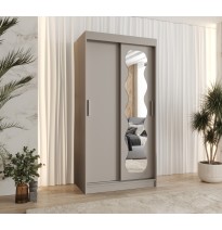 Schiebetürenschrank mit Spiegel SPOTI - Größe 100cm 120cm 150cm 180cm 200cm 250cm