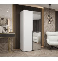 Hoher Drehtürenschrank mit Spiegel Kleiderschrank ALICANTE 2 - Größe 100cm, 150cm, 200cm, 250cm, 300cm