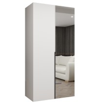 Hoher Drehtürenschrank mit Spiegel Kleiderschrank ALICANTE 2 - Größe 100cm, 150cm, 200cm, 250cm, 300cm