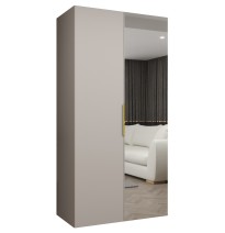 Hoher Drehtürenschrank mit Spiegel Kleiderschrank MARBELLA 2 - Größe 100cm, 150cm, 200cm, 250cm, 300cm