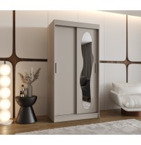 Schiebetürenschrank mit Spiegel ULTRA - Größe 100cm 120cm 150cm 180cm 200cm 250cm