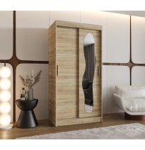 Schiebetürenschrank mit Spiegel ULTRA - Größe 100cm 120cm 150cm 180cm 200cm 250cm