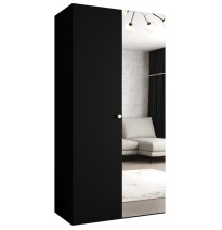 Hoher Drehtürenschrank mit Spiegel Kleiderschrank PARMA 2 - Größe 100cm, 150cm, 200cm, 250cm, 300cm