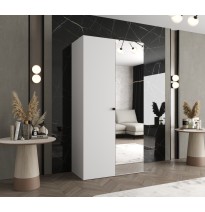 Hoher Drehtürenschrank mit Spiegel Kleiderschrank PARMA 2 - Größe 100cm, 150cm, 200cm, 250cm, 300cm