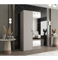 Hoher Drehtürenschrank mit Spiegel Kleiderschrank PARMA 2 - Größe 100cm, 150cm, 200cm, 250cm, 300cm