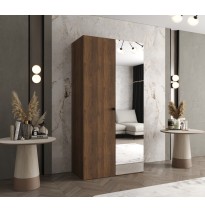 Hoher Drehtürenschrank mit Spiegel Kleiderschrank PARMA 2 - Größe 100cm, 150cm, 200cm, 250cm, 300cm