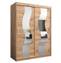 Schiebetürenschrank mit Spiegel SEWILLA - Größe 100cm 120cm 150cm 180cm 200cm 250cm
