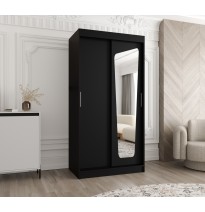 Schiebetürenschrank mit Spiegel MOKA - Größe 100cm 120cm 150cm 180cm 200cm 250cm