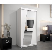 Schiebetürenschrank mit Spiegel RHOMB | 100-250 cm