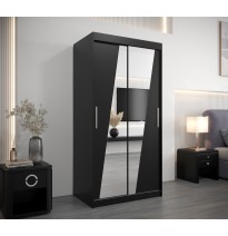 Schiebetürenschrank mit Spiegel RHOMB | 100-250 cm