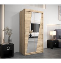 Schiebetürenschrank mit Spiegel RHOMB | 100-250 cm