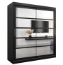 Schiebetürenschrank mit Spiegel ROMA 2 - Größe 100cm 120cm 150cm 180cm 200cm 250cm