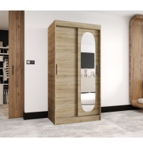 Schiebetürenschrank mit Spiegel ROYAL - Größe 100cm 120cm 150cm 180cm 200cm 250cm