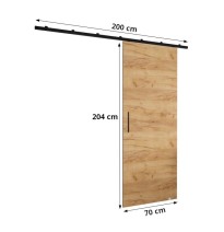 Schiebetüren Innentüren mit Spiegel ZONDA II - Größe 70cm 80cm 90cm