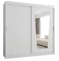 Schiebetürenschrank mit Spiegel MOKA - Größe 100cm 120cm 150cm 180cm 200cm 250cm